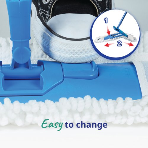 Spontex Extra Flat Wet and Dry Microfibre Mop 19100050 - SPX21017 | Spontex