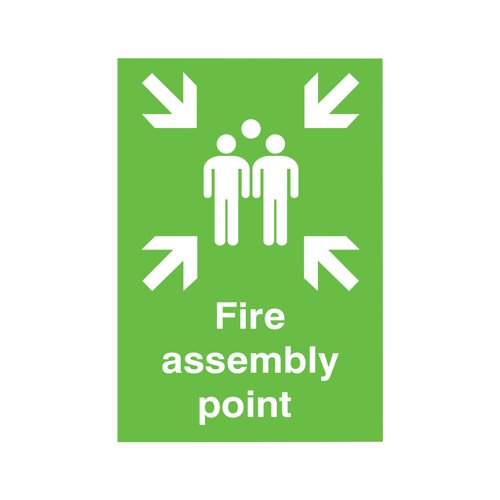 Safety Sign Fire Assembly Point A2 PVC FR04548R | Signs and Labels