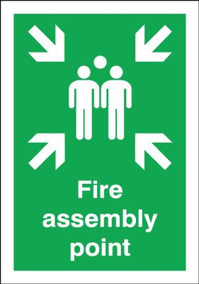 Safety Sign Fire Assembly Point A2 PVC FR04548R | Signs and Labels