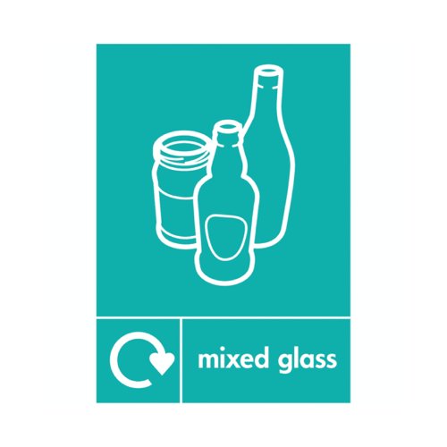 A5 Sign Self Adhesive Mixed Glass (Pack of 5) Y7321009