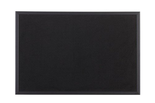 Bi-Office Essentials Black Softouch Noticeboard Black Frame 60x45cm FB0436169