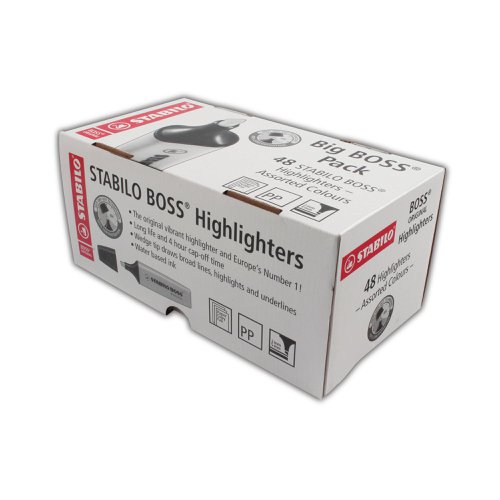 Stabilo Boss Original Highlighter Assorted (Pack of 48) 70/48-2