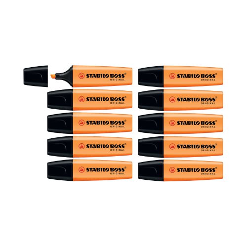 Stabilo Boss Original Highlighter Orange (Pack of 10) 70/54/10