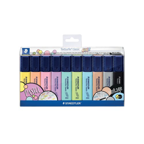 Staedtler Textsurfer Classic Highlighters Assorted (10 Pack) 364 CW10