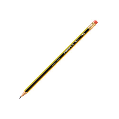 Staedtler Noris 122 Rubber Tipped HB Pencil (12 Pack) 122-HBRT