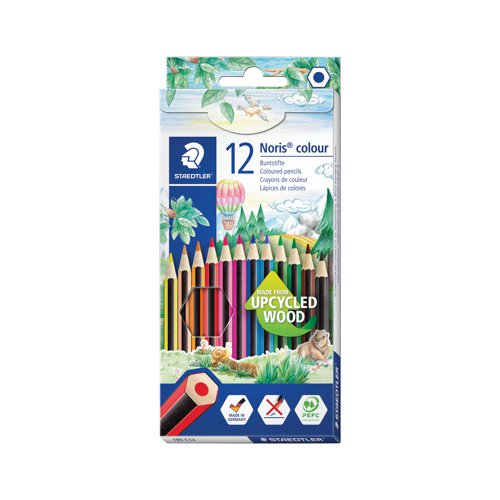 Staedtler Noris Colour Pencils 12 Pencils Cardboard Box Assorted (Pack of 10) 185 C12