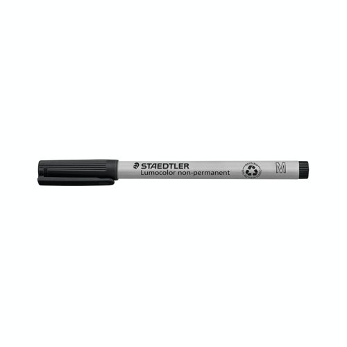 Staedtler Lumocolor Non-Permanent Universal Pen Medium 1.0mm Black Pack of 10 315-9