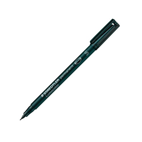 Staedtler Lumocolour Pen Permanent Superfine Black (Pack of 10) 313-9 | Staedtler