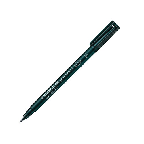 Staedtler Lumocolour Pen Permanent Fine Black (Pack of 10) 318-9 | Staedtler