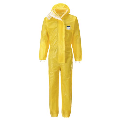 Portwest BizTex Microporous Coverall Type 3/4/5/6 L Yellow (Pack of 25)