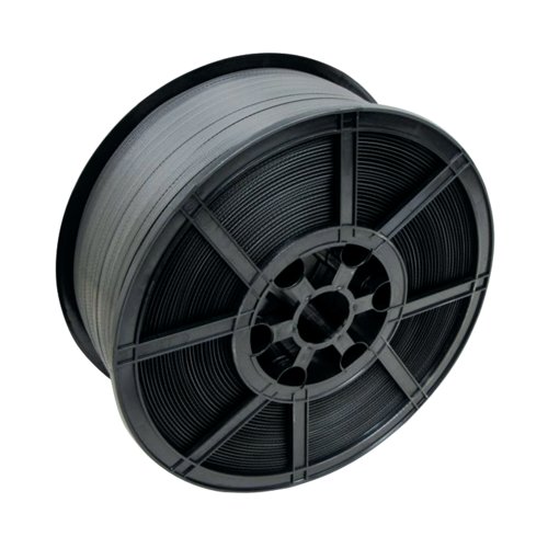 Medium Duty Polypropylene Strapping 12mmx0.75mmx1200m Black TENSO1275BK