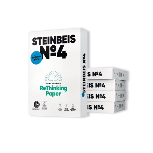 Steinbeis No.4 Recycled Paper Brilliant White A3 80g (Pack of 2500) K1701555080B