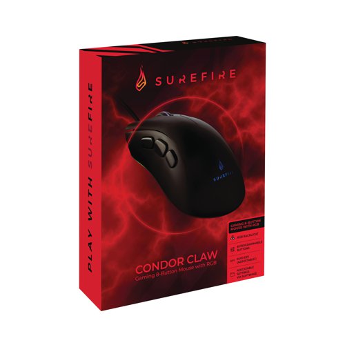 SureFire Condor Claw Gaming 8-Button Mouse with RGB 48816