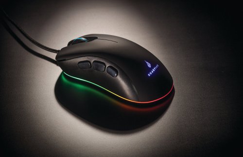 The SureFire Condor Claw Gaming Mouse has a highly responsive optical sensor with adjustable DPI of up to 6400 resolution and adjustable polling rate of up to 1000 Hz. It has 7 programmable buttons and full RGB LED lighting. System Requirements: Windows 10, 8, 7 Mac OS X 10.5 or higher USB 3.2 Gen 1 or USB 2.0 Consoles with USB port.