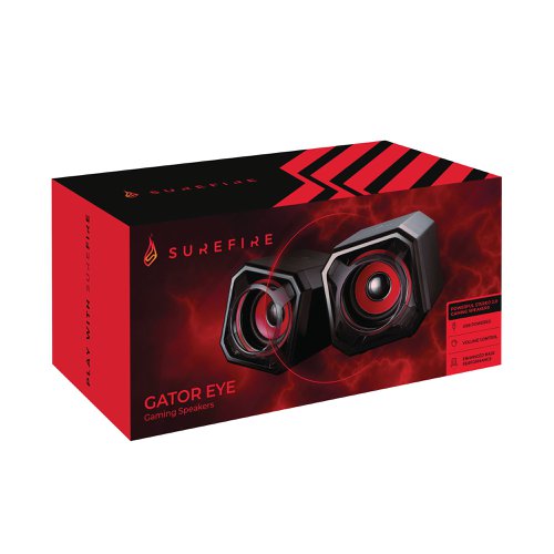 SureFire Gator Eye Gaming Speakers Red 48820