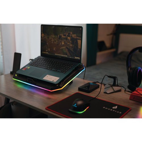 SureFire Bora X1 Gaming Laptop Cooling Pad with RGB 48844 | Verbatim