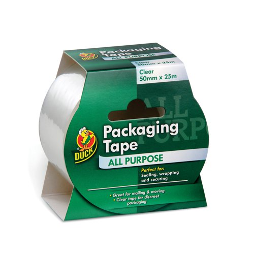 Ducktape Packaging Tape 50mmx25m Clear (Pack of 6) 224499 | Shurtape