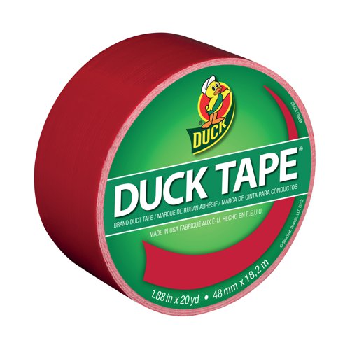 Ducktape Coloured Tape 48mmx18.2m Red (Pack of 6) 1265014