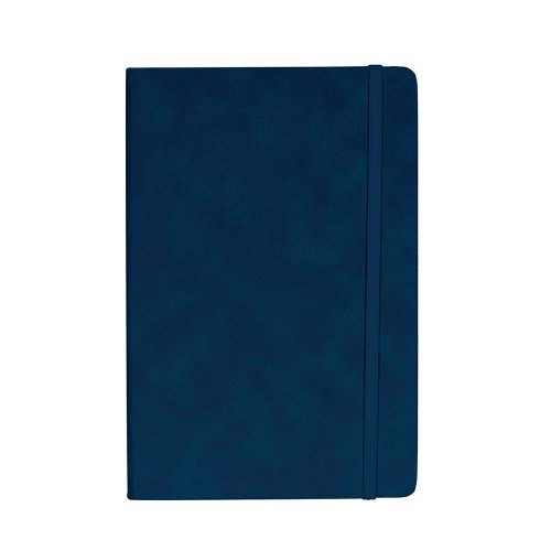 Silvine Soft Feel Executive Notebook Lined 160 Pages A5 Royal Blue 197BL | Sinclairs