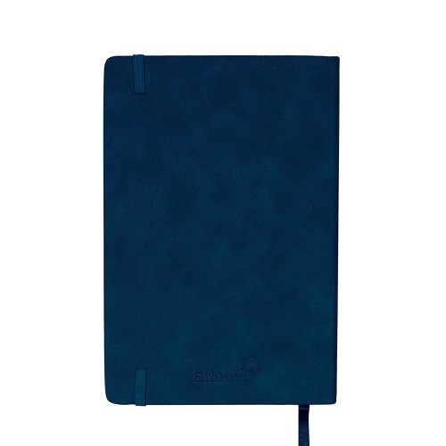 Silvine Soft Feel Executive Notebook Lined 160 Pages A5 Royal Blue 197BL | Sinclairs