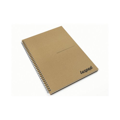 Silvine Luxpad Recycled Hardback Kraft Notebook 160pp A4 THBPINA4KR | Sinclairs