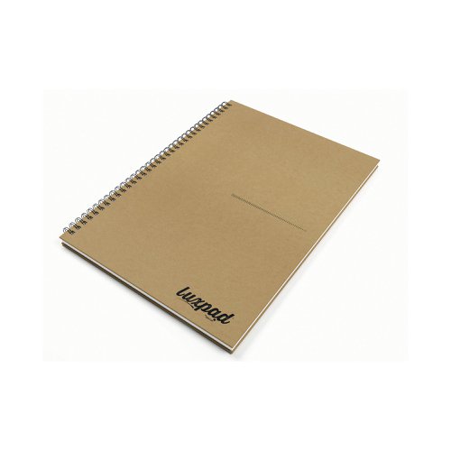 Silvine Luxpad Recycled Hardback Kraft Notebook 160pp A4 THBPINA4KR | Sinclairs