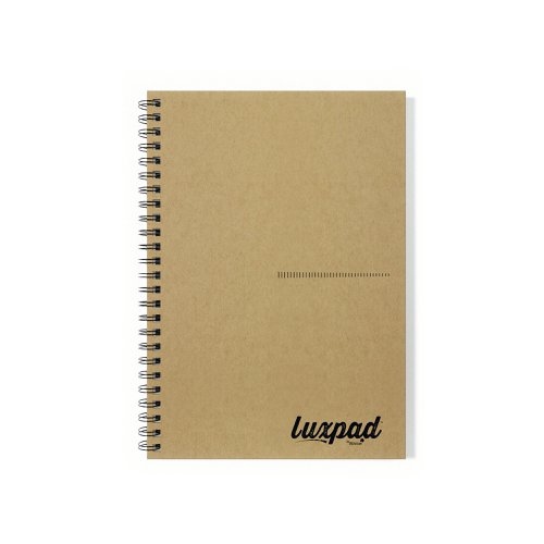 Silvine Luxpad Recycled Hardback Kraft Notebook 160pp A5 THBPINA5KR | Sinclairs