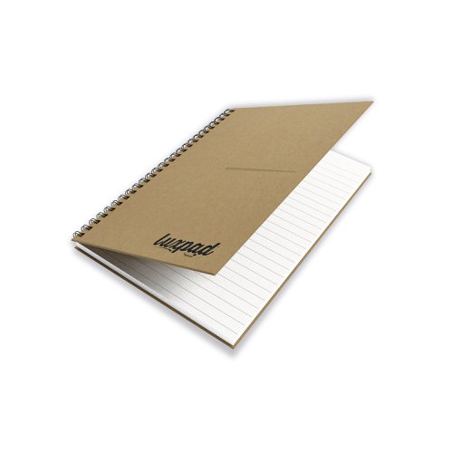 Silvine Luxpad Recycled Hardback Kraft Notebook 160pp A5 THBPINA5KR | Sinclairs