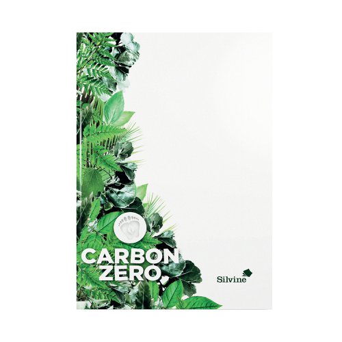 Silvine Premium Carbon Zero Certified Casebound Notebook Lined 120 Pages A4 R307 | Sinclairs