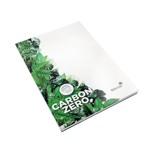 Silvine Premium Carbon Zero Certified Casebound Notebook Lined 120 Pages A4 R307 | Sinclairs