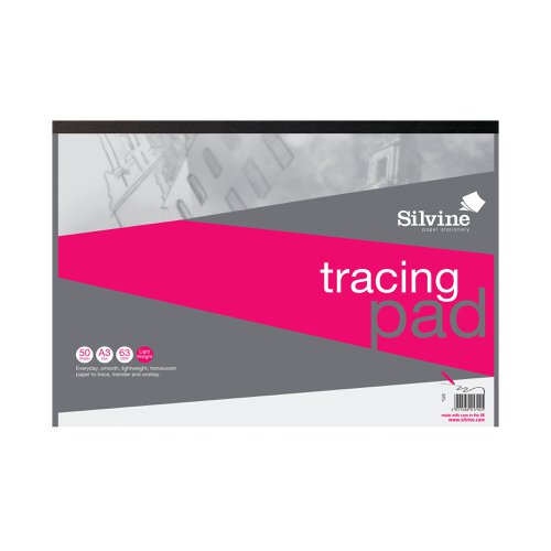 Silvine Everyday Tracing Pad 50 Sheets A3 A3T50