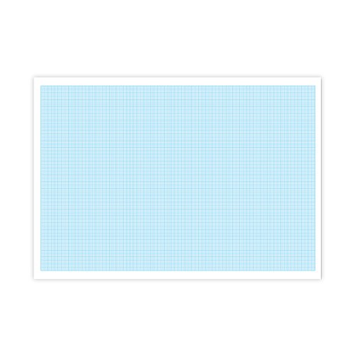 Silvine Graph Pad 1/5/10mm 50 Sheets A3 A3GP1510