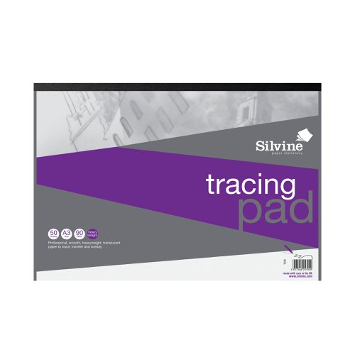 SV10794 | This A3 professional tracing pad is ideal for use by technical drawers, artists and designers. The strong, translucent 90gsm paper allows you to see the lines underneath but is strong enough not to tear easily. You can use either pen or pencil on this smooth, heavyweight tracing paper.