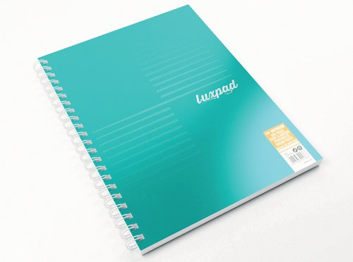 Silvine Luxpad Professional Wirebound Notebook Ruled with Margin 200 Pages A4+ (Pack of 3) LUXA4MT | Sinclairs