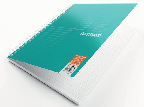 Silvine Luxpad Professional Wirebound Notebook Ruled with Margin 200 Pages A4+ (Pack of 3) LUXA4MT | Sinclairs