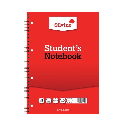 Silvine Feint Ruled Student's Notebook 120 Pages A4 (12 Pack) 141 | Sinclairs