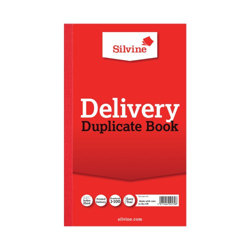 Silvine Duplicate Delivery Book 210x127mm (6 Pack) 613-T