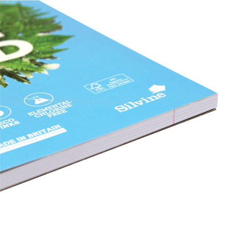 Silvine Premium Environmentally Friendly Ruled Notebook 160 Pages A4 (5 Pack) R202 | Sinclairs