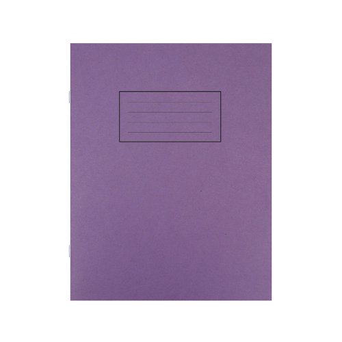 Silvine Exercise Book Ruled 229x178mm Purple (Pack of 10) EX100