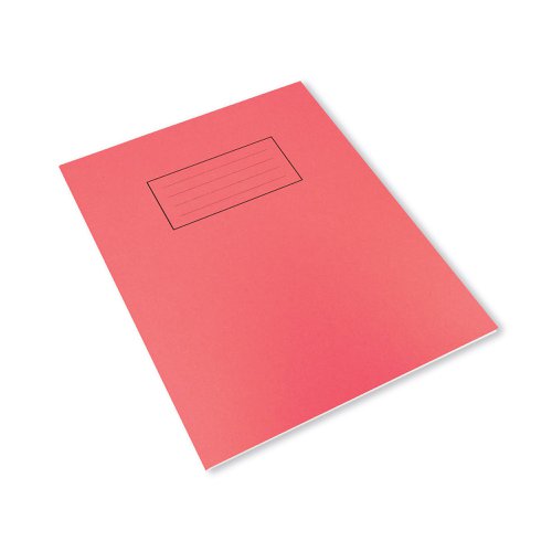 Silvine Exercise Book Ruled 229x178mm Red (Pack of 10) EX101