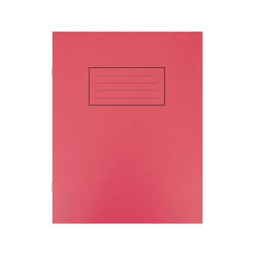 Silvine Exercise Book Ruled 229x178mm Red (Pack of 10) EX101