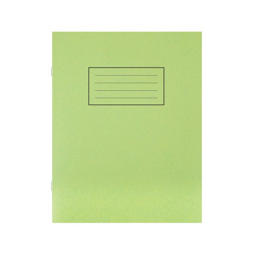 Silvine Exercise Book Ruled 229x178mm Green (Pack of 10) EX102