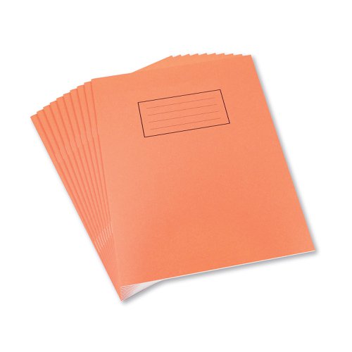 Silvine Exercise Book 5mm Squares 229x178mm Orange (Pack of 10) EX105