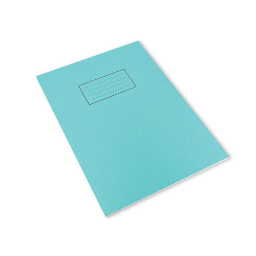 Silvine Exercise Book A4 Ruled with Margin Blue (10 Pack) EX108 SV43509