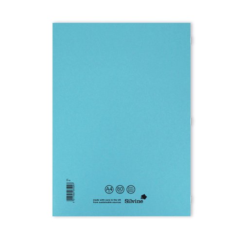 Silvine Exercise Book A4 Ruled with Margin Blue (10 Pack) EX108