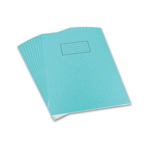 Silvine Exercise Book A4 Ruled with Margin Blue (10 Pack) EX108 SV43509