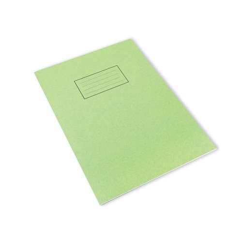 Silvine Exercise Book A4 Ruled with Margin Green (10 Pack) EX110