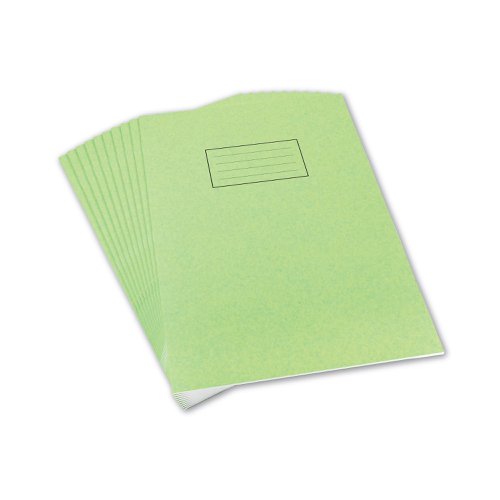 Silvine Exercise Book A4 Ruled with Margin Green (10 Pack) EX110