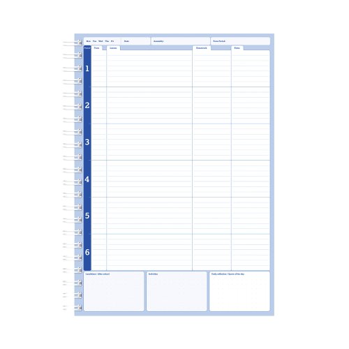 Silvine Academic Planner and Record A4 Blue EX202