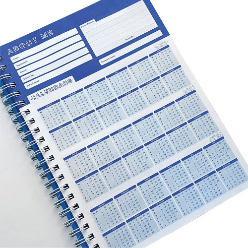 Silvine Academic Planner and Record A4 Blue EX202